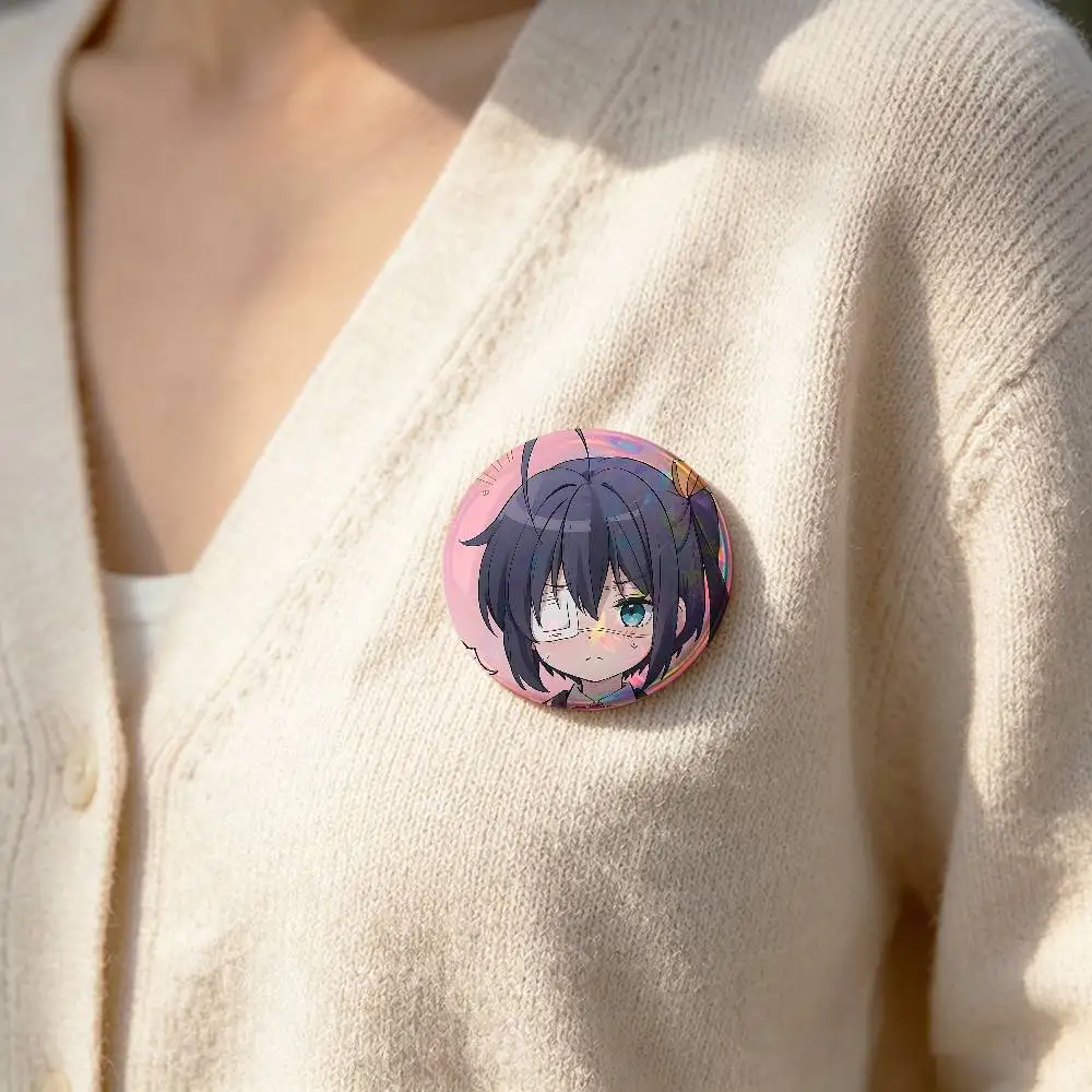 Kawai-R-rIkka-Takanashi-S Badge Pins For Friend, Backpack, Clothing, Collectible Accessories, Jewelry Gift