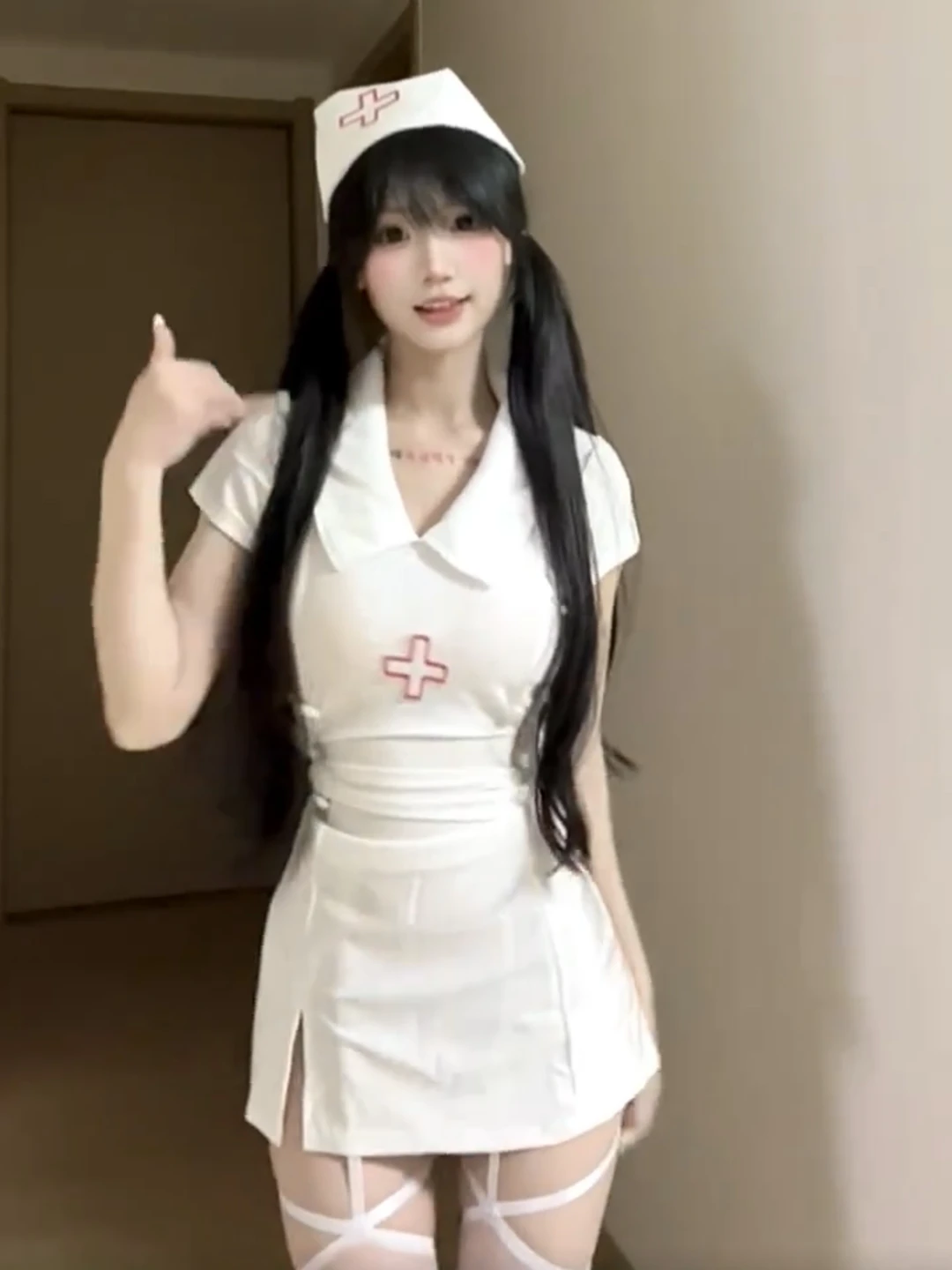 Sexy School orm ort Dr Women's Autumn Pure Desire Sle Split Waist Cinched loween Costume  Dr Korean Sle