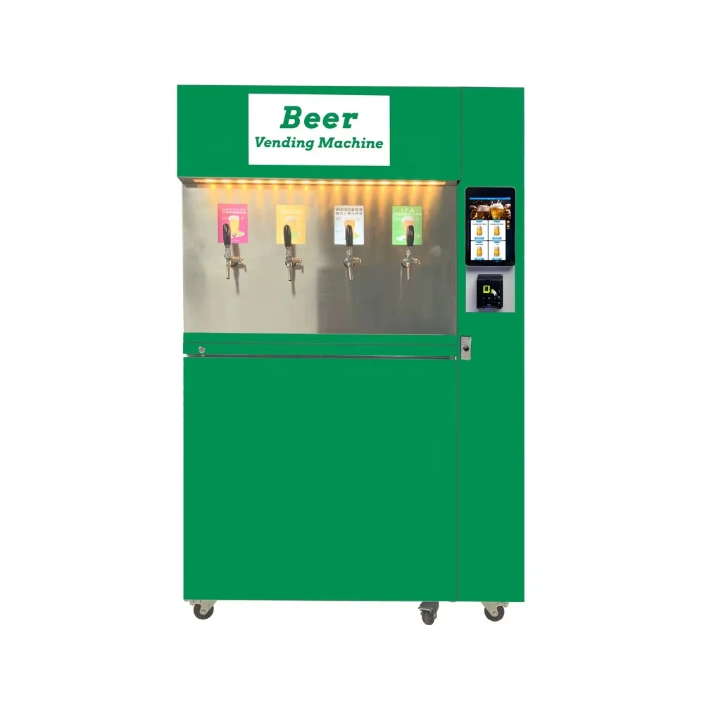 Self-Service Fresh Cold Beer Vending Machine with Automated Beer Dispenser