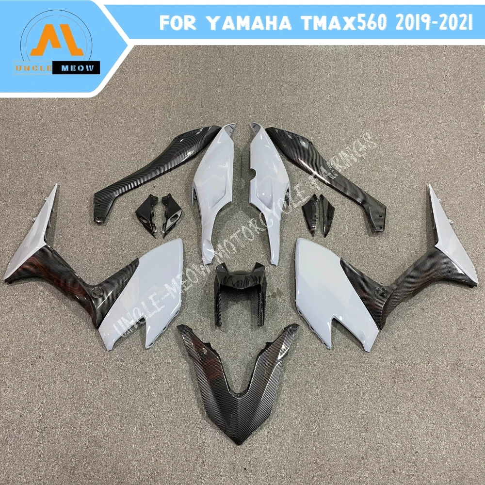 Customizable Motorcycle Fairing Kit High Quality ABS Plastics Fits YAMAHA TMAX560 2019 2020 2021 Bodywork Set Carbon Fiber