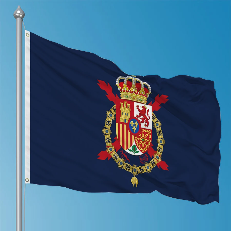 90x150 سنتيمتر اسبانيا معيار الملك خوان كارلوس العلم معلقة عالية الجودة البوليستر الديكور الفن نسيج راية هدية #3