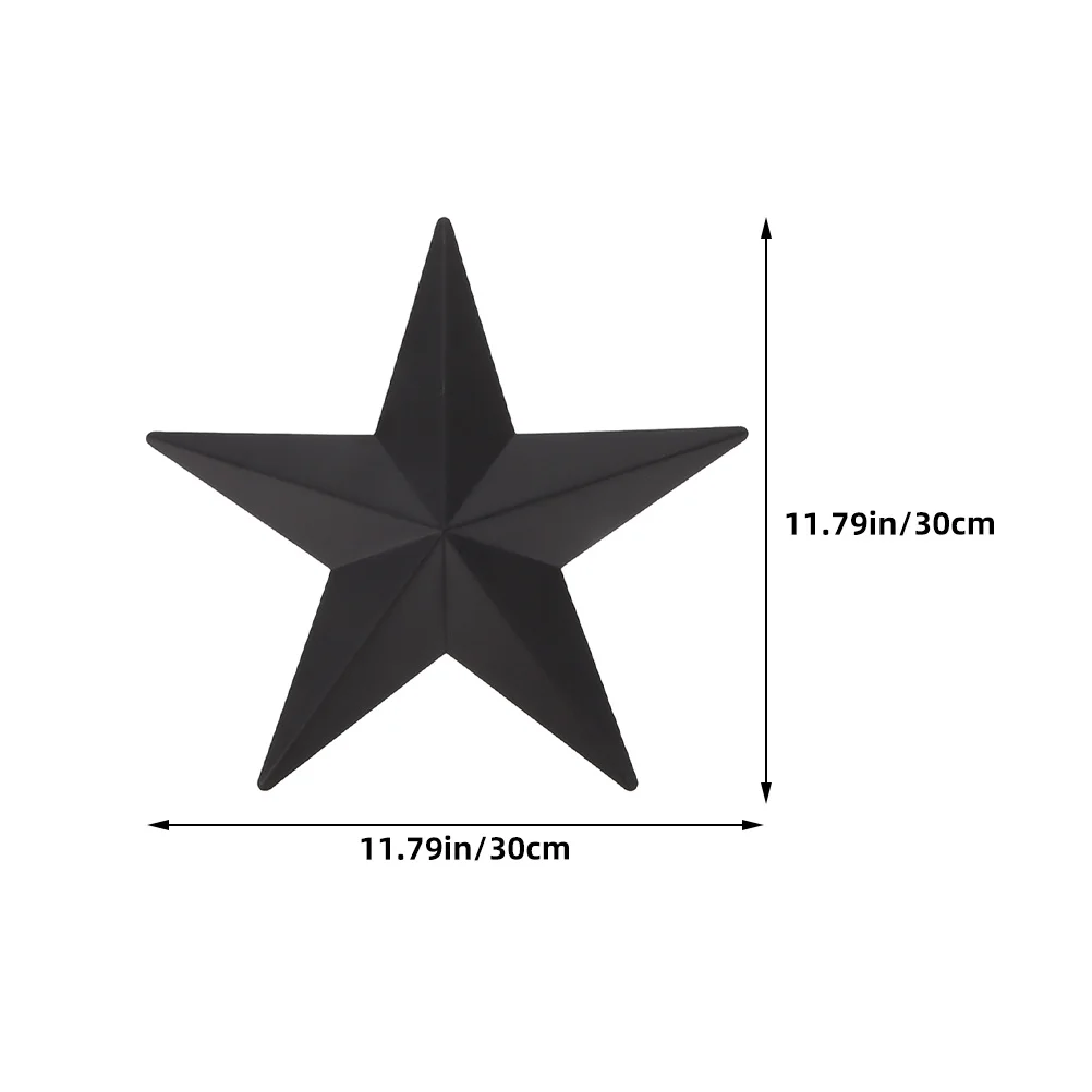 งานศิลปะติดผนังรูปดาว 3 มิติ สไตล์วินเทจยุโรป ทำจากเหล็กสีดำ ตกแต่งบ้าน บาร์ คาเฟ่ สำนักงาน ด้วยสไตล์เรียบง่ายแบบชนบท  งานตกแต่งรูปดาวชุบสังกะสี