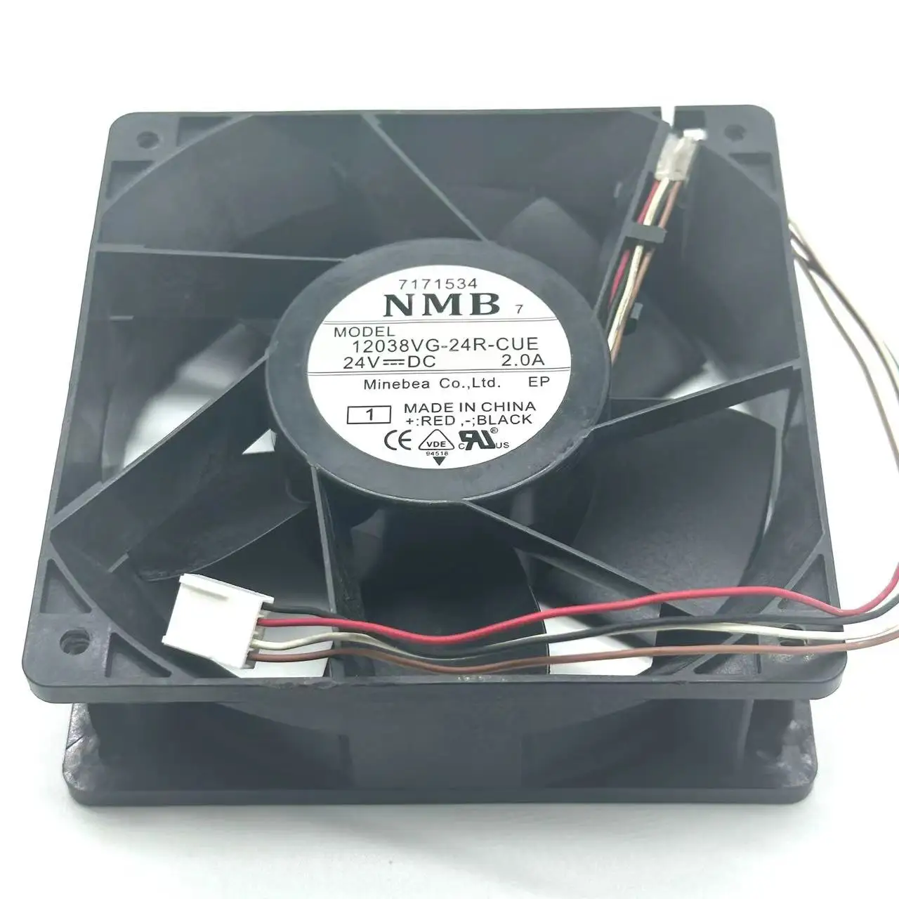 

NMB 12038VG-24R-CUE DC 24V 2.0A 120x120x38mm 4-Wire Server Cooling Fan