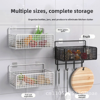 Punch-Free Wall-Hanging Bathroom Shelf Black Large Iron Toilet Storage Rack Modern Minimalist Style Bath Washstand Organizer