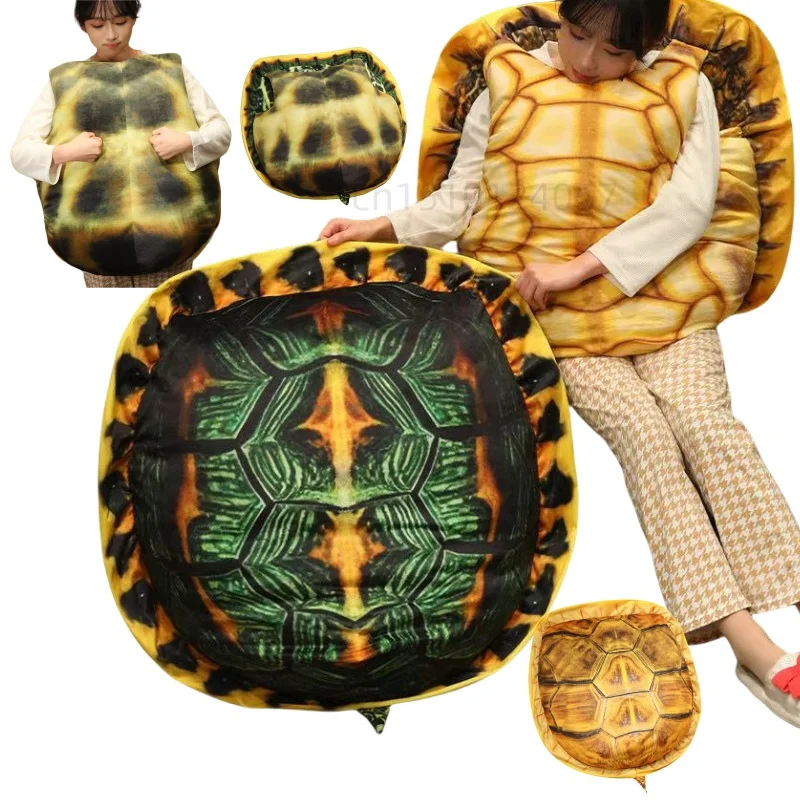 

Creative 100CM Turtle Shell Throw Throw Pillow Animals Soft Dolls Party Role Play Funny Wearable Toys Birthday Gifts For Girls