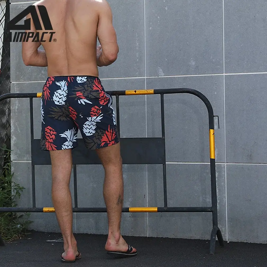 Tropical Summer Holiday Beach Swimming Short Trunks Fast Dry Men's Swimming Beach Surf Shorts Casual Fashion Male Hybird Shorts