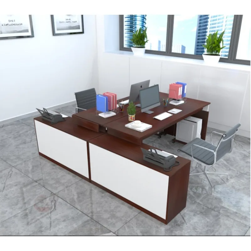 

Simple single desktop table, double workstation desk, partition