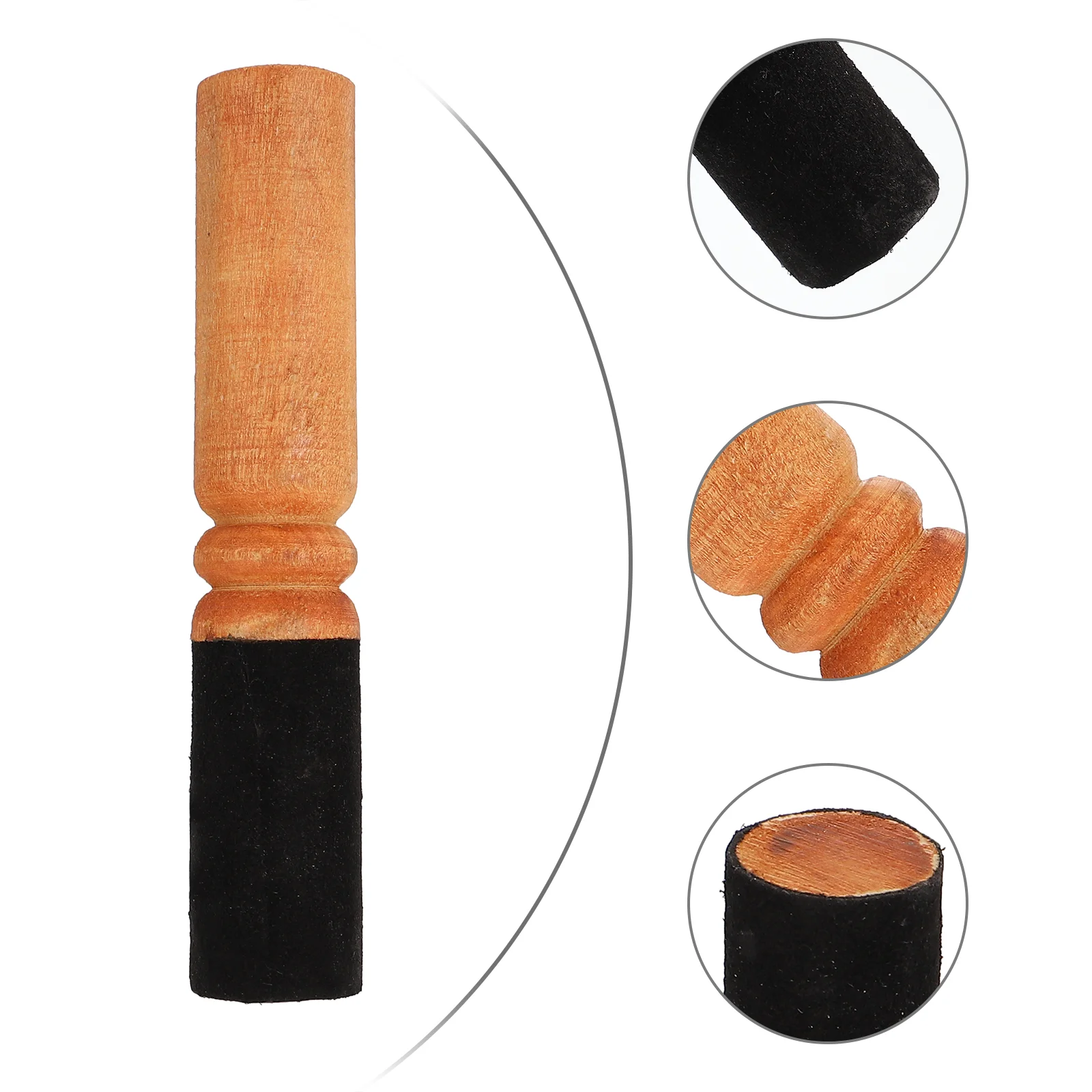 Singing Bowl Stick Meditation Tool Sound Parts Component Aid Wooden for Pu Nepalese Buddha Hand-made