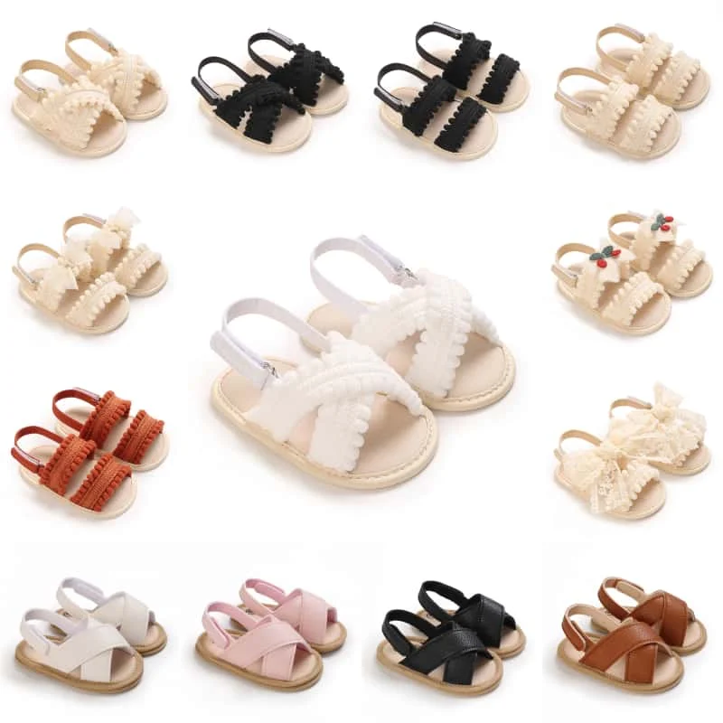 Baby Boys Girls Summer Sandals 0-18 Months First Walkers Soft Sole Breathable Casual Comfortable