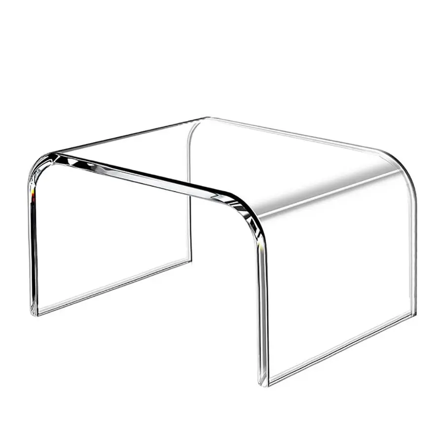 Step Stool,6.7Inch Tmoice Acrylic Transparent Toilet Bench Squat, Washbasin Footstool, Bathroom Footstools, Weight Bearing 165 L