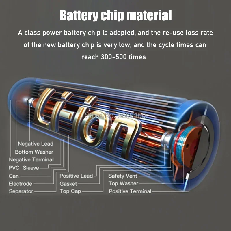 21V 18650 lithium battery large capacity lithium battery tool accessories for rechargeable electric screwdriver electric wrench