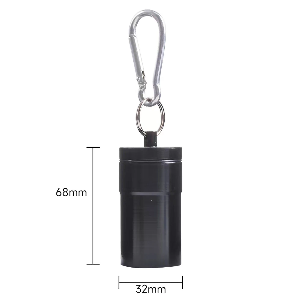 Portable Ashtray with Carabiner Mini Outdoor Cigarette Ash Storage Box Ashtray Smoking Accessories Wholesale Retail