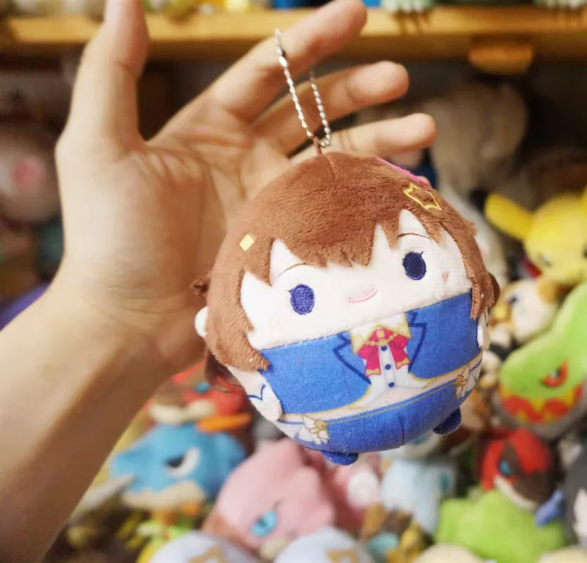 Cute Hololive Tokino Sora Round Mochi Mascot Plush Stuffed Keychain Keyholder Keyring Bag Pendant Doll Toy Kids Gifts 12cm