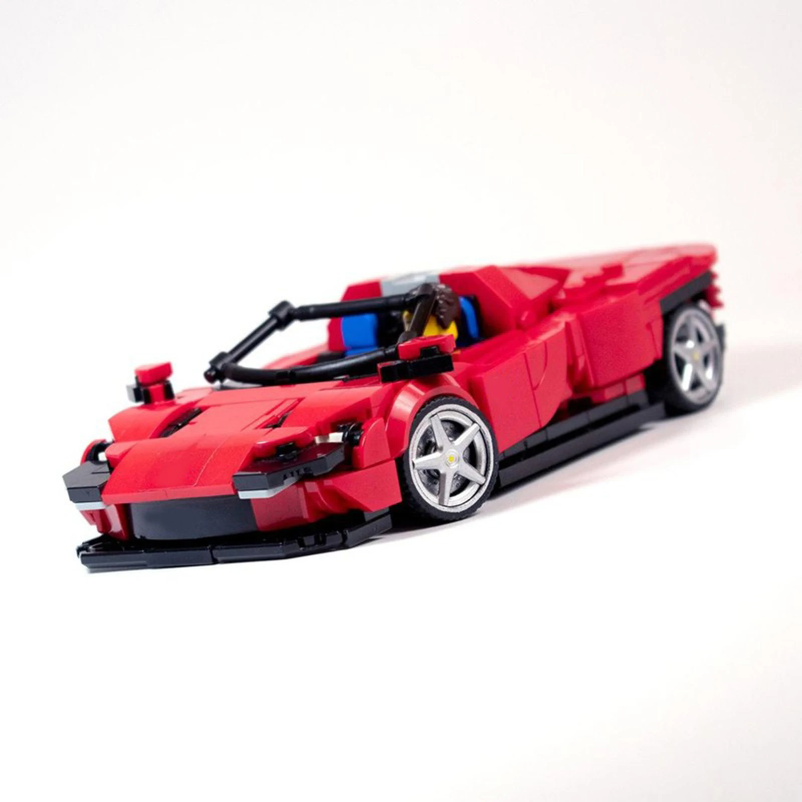 PolaDeer 459-teiliger MOC Sportwagen Daytona SP3 - Roter Champion-Rennwagen Bausteine Spielzeug Montagemodell Bausteine Kindergeburtstagsgeschenk – Detail 4