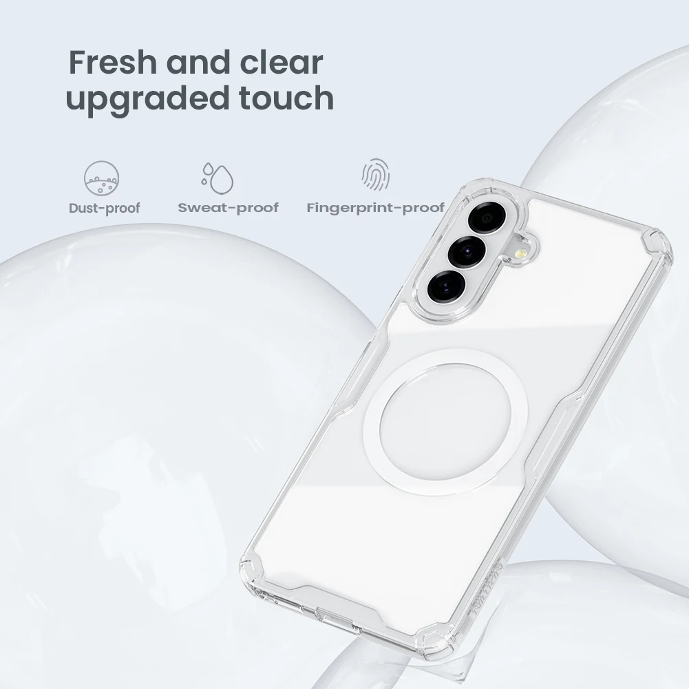 Etui Nillkin do Samsung Galaxy A57 A56 A55 5G, twarda obudowa PC+TPU, ochrona z poduszkami powietrznymi, odporna na zarysowania, przezroczysta osłona na telefon. — zdjęcie produktu 4