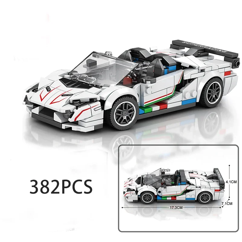 Speed Champions F1 Racing Sports Vehiclea Technique Car Supercar Building Blocks Set Kit Bricks Classic MOC Model Toys For Kids