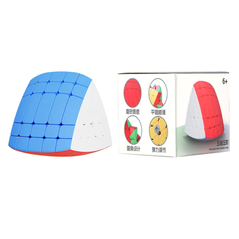 [JudyCube] Sengso Cubo a tre strati a cinque assi Cubo magico di velocità Senza adesivo Shengshou Cinque assi Cubo magico a cinque ordini Puzzle