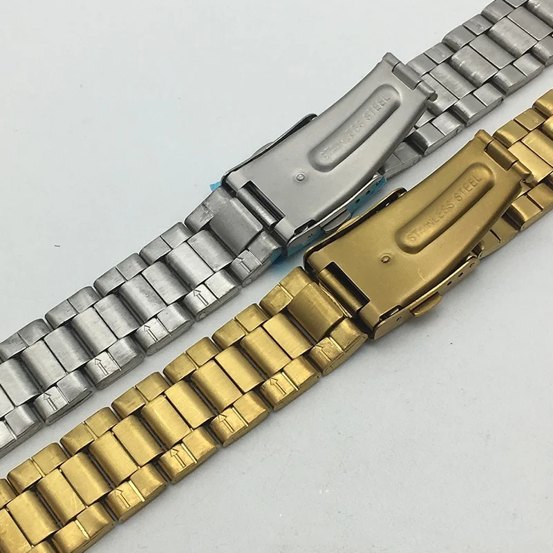 12mm 14mm 16mm 18mm 20mm 22mm 304L 스테인레스 스틸 시계 스트랩 교체 범용 방수 시계 팔찌 액세서리