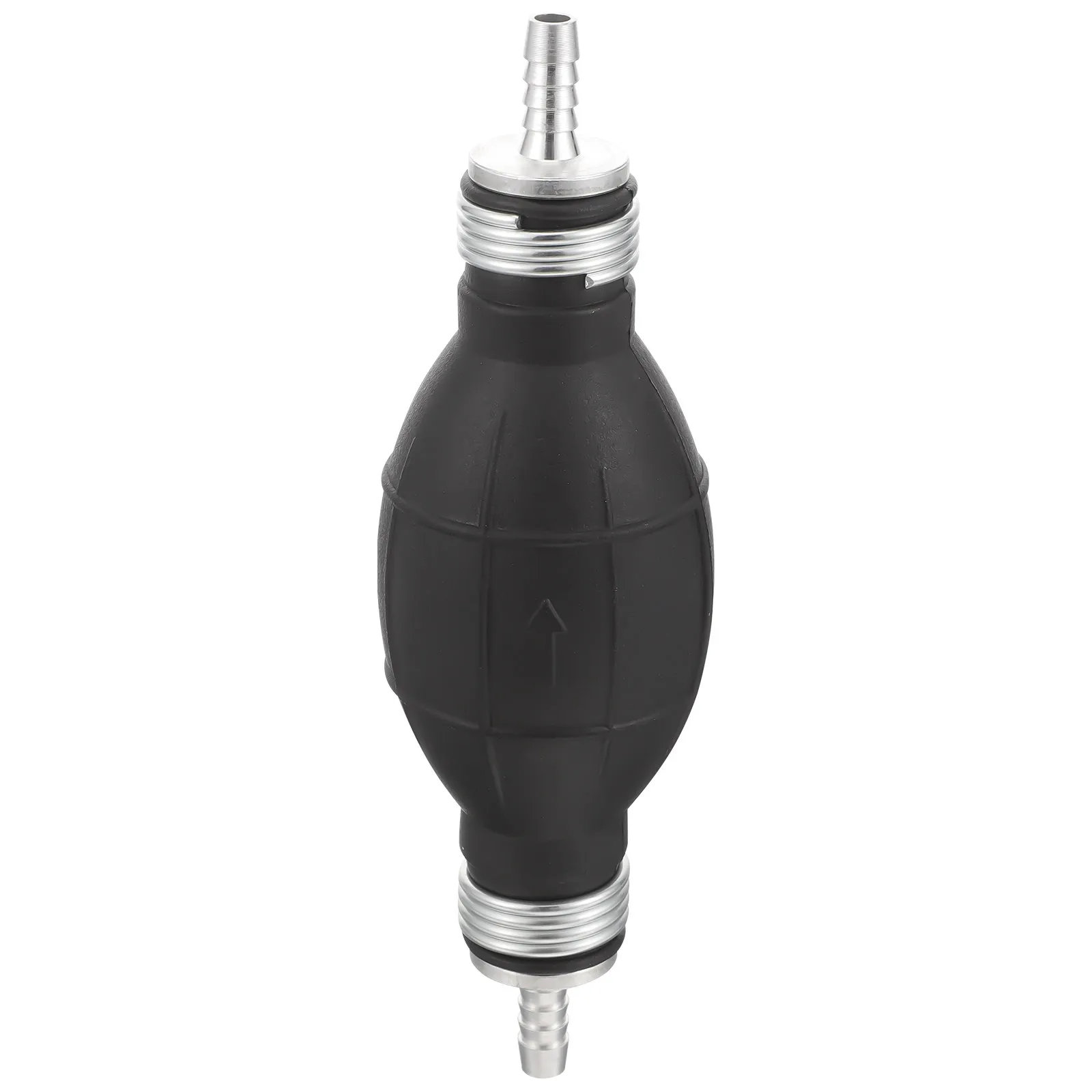 

Fuel Pump Hand Primer Bulb Rubber Aluminum Black 6Mm for Carburettor Low Pressure Fuel Line Suitable for Car Boat Marine