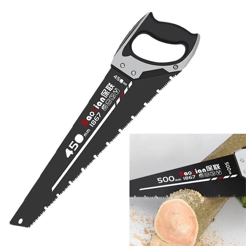 16/18/20 Inch Hand Saw Timber Saw Heavy Duty Extra Long Blade Saw For Garden Tenon Wood Bamboo Plastic Cutting Woodworking Tool