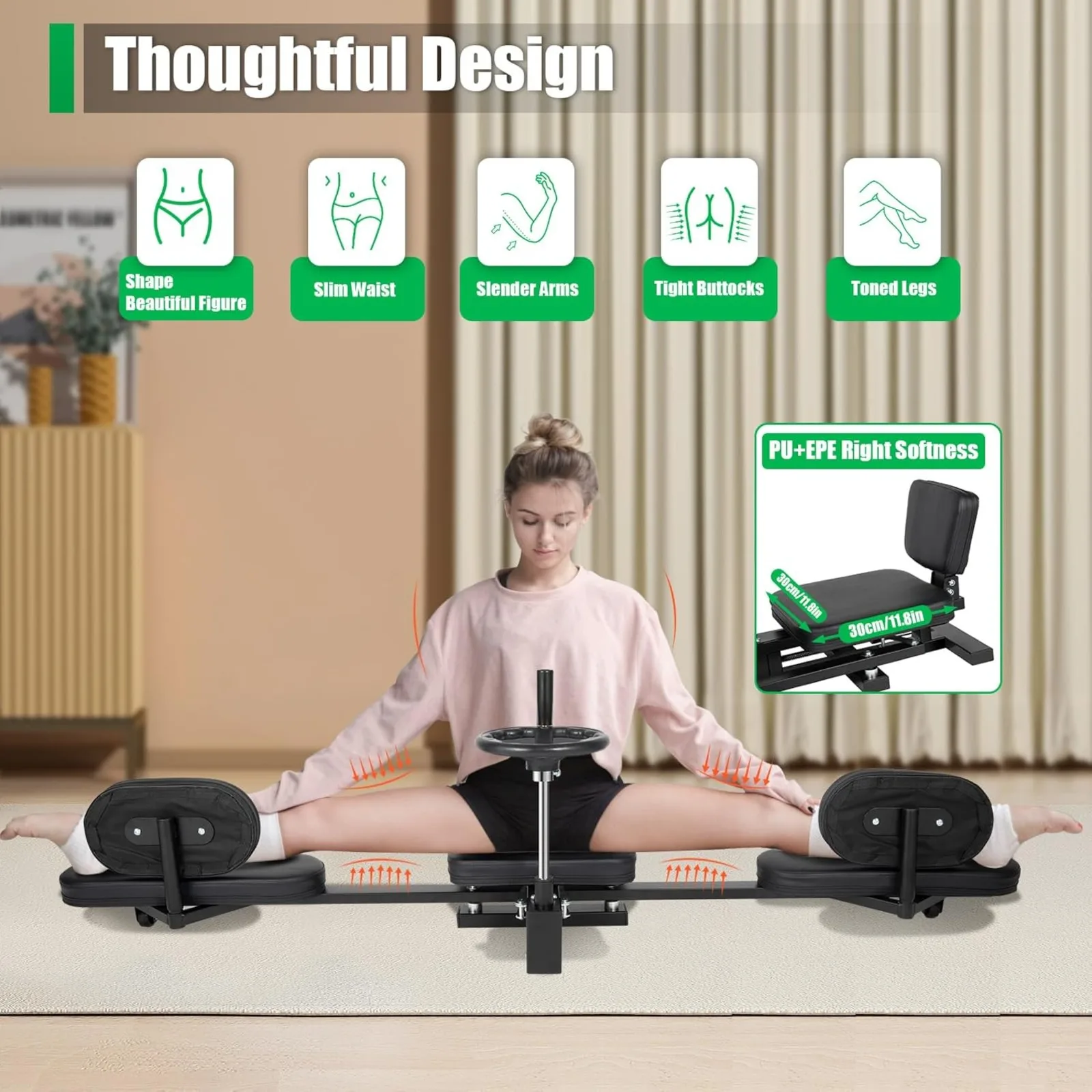 Leg Stretcher Machine Split Stretching Equipment for Flexibility Training Fitness Yoga Dance Beauty