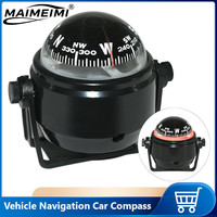 Waterproof Navigation Positioning Car Boat Compass Marine Sailing Compass With Electronic LED Light Nautical Compass