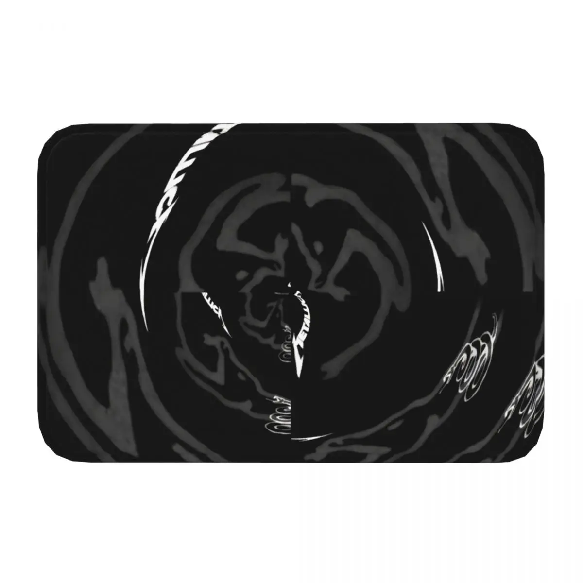 Nothing Else Matters Black Heavy Metal Non-slip Doormat Carpet Bath Bedroom Mat Prayer Flannel Pattern