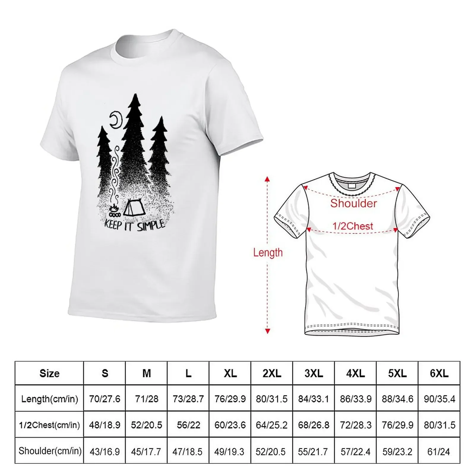 keep it simple camping T-Shirt animal prinfor boys custom t shirt graphic shirts workout shirts for men