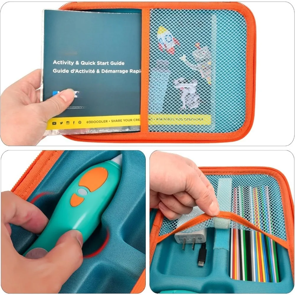 

Набор офисной мебели – совместим с 3D-ручкой 3Doodler Start Plus Essentials, пластиковый органайзер для хранения и творчества