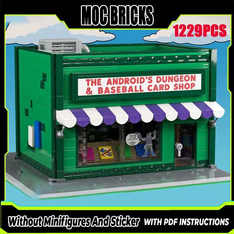 Moc 빌딩 벽돌 스프링 필드 건축 모델 기술 모듈 형 블록 도시 스트리트 뷰 장난감 DIY 세트 조립 크리스마스 선물