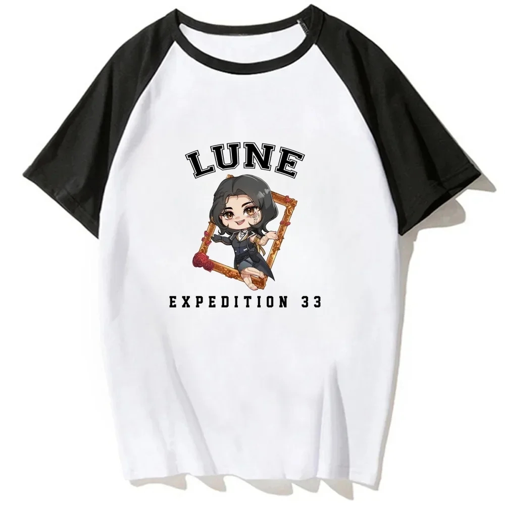 Expedition 33 top tees femme japanese y2k graphic Psychedelic manga top tees emo funny baddie summer cheap