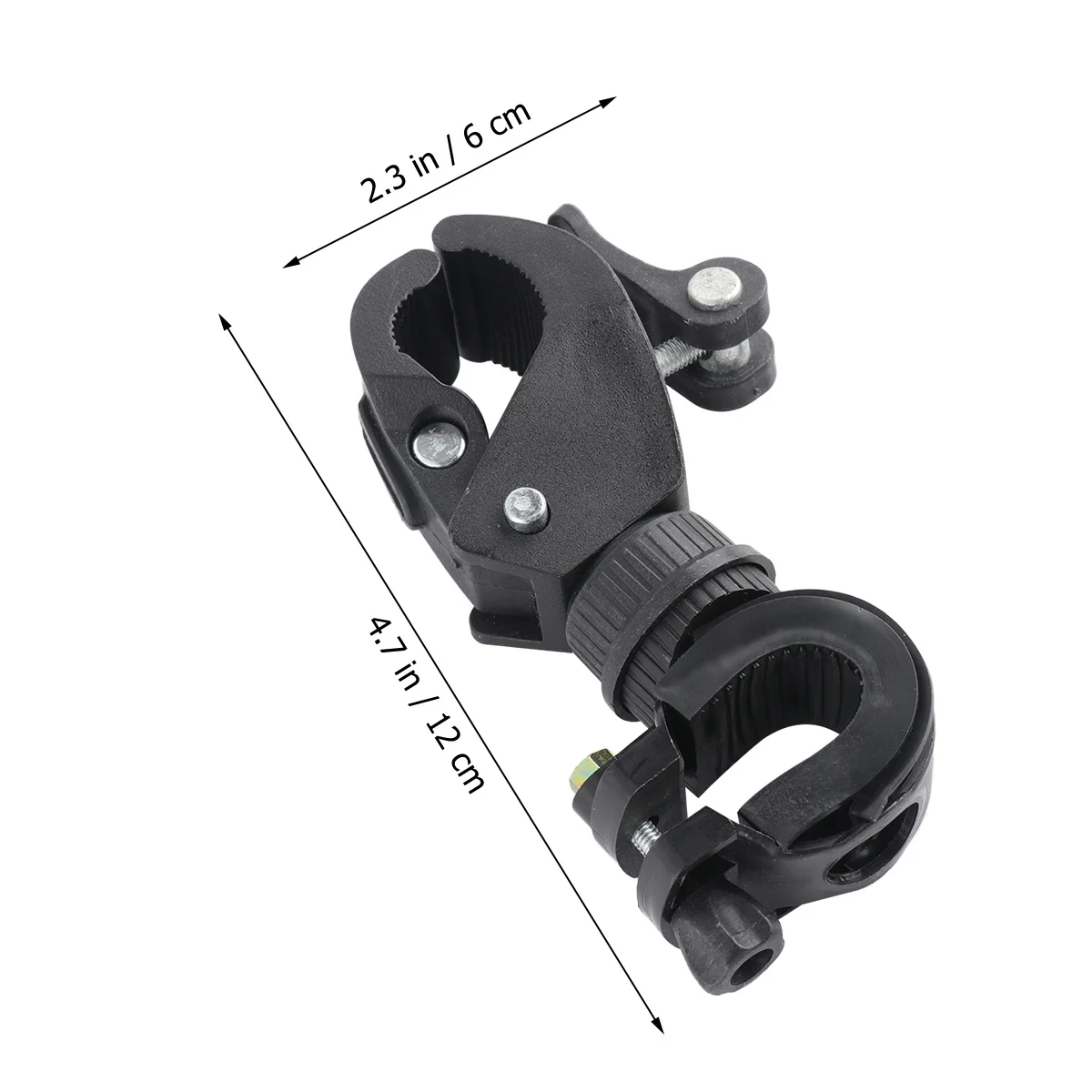 

2pcs Flashlight LED Torch Light Holder Adjustable 360 Degree Rotatable Clamp Mount Bike Cycling Grip(Black)