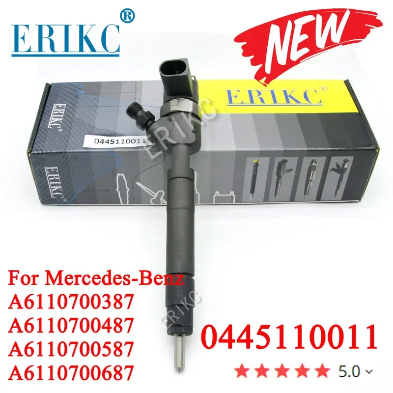 0445110011 New Diesel Fuel Injector 0 445 110 011 A6110700387 A6110700487 For Mercedes 6110700387 6110700487 0445 110 011