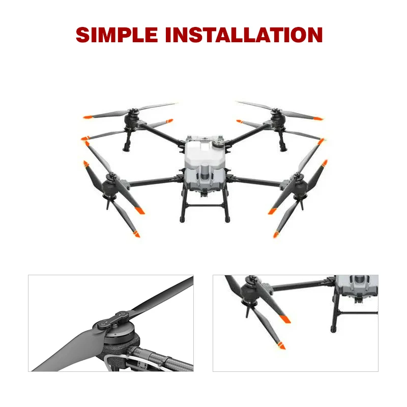 مروحة قابلة للطي لطائرة DJI T40/T50/T20P بدون طيار من ألياف الكربون مزيج بلاستيك 5413/5415 CW CCW ملحقات طائرة بدون طيار الزراعية #3