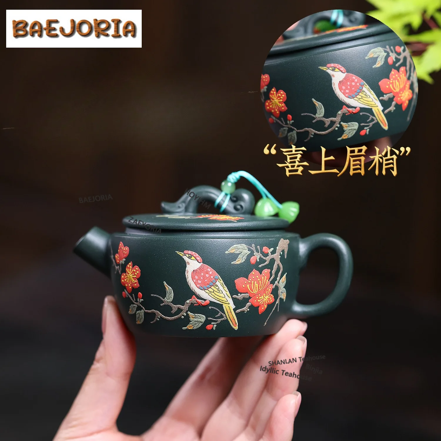 

140ml Aesthetic Yixing Purple Clay Teapots Handmade Large Caliber Pot Raw Ore Green Mud Kettle With Filter Chinese Zisha Tea Set