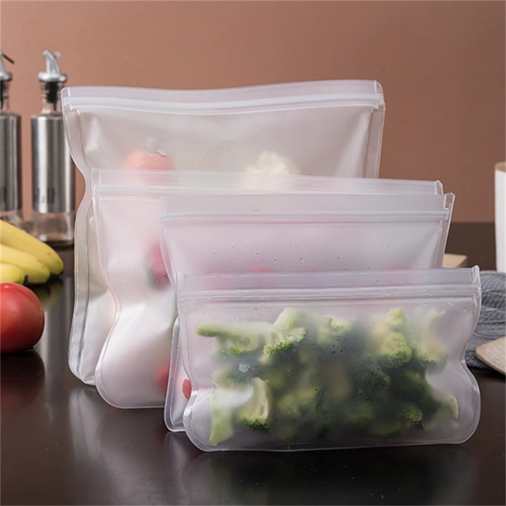 

12PCS Thickened Sealed Peva Food Preservation-Ziplock Bag For Refrigeration Classification Storage Bags Saran Wrap & Plastic Bag