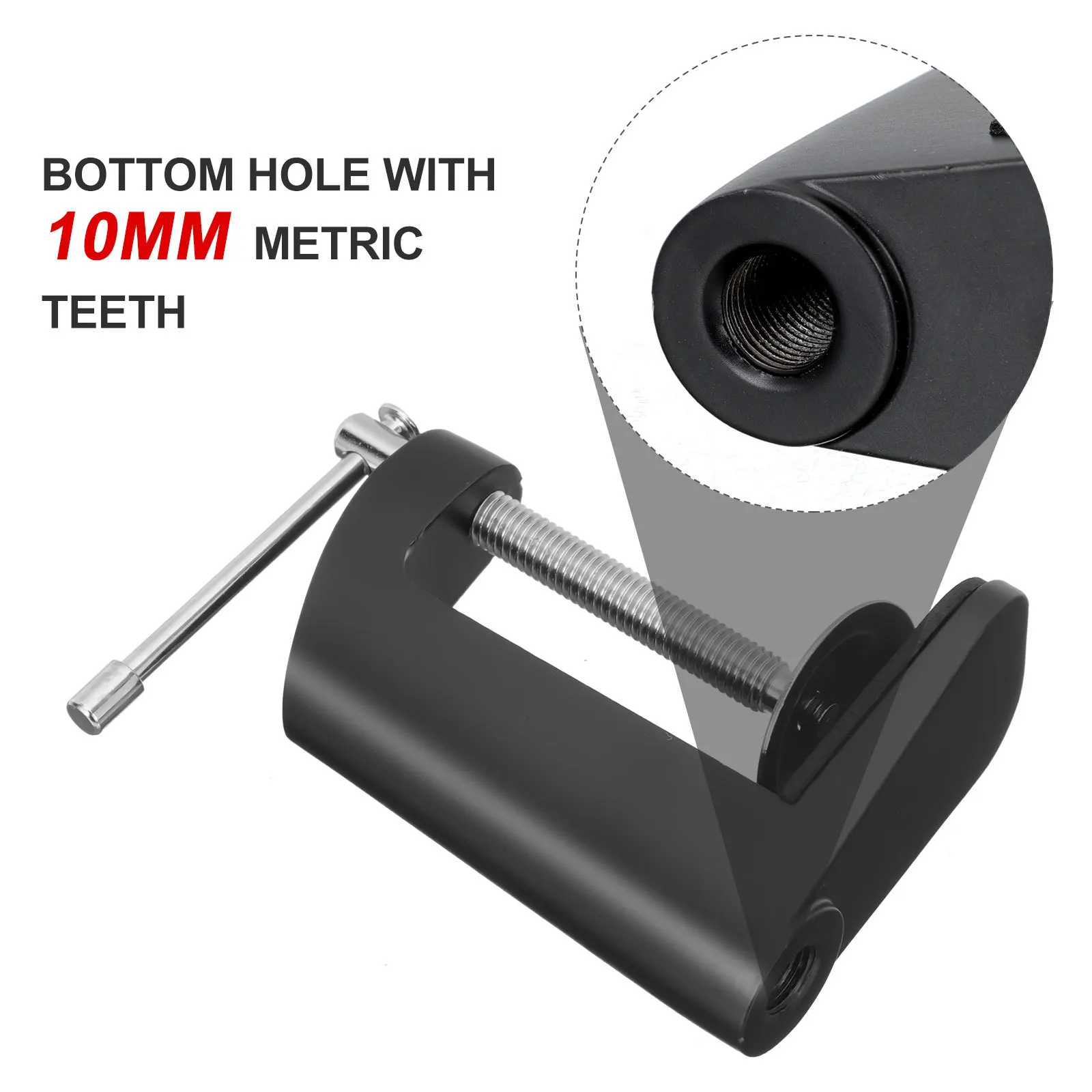 C المشبك الجدول جبل الثقيلة المعادن الاحتفاظ كليب لميكروفون مصباح مكتبي قوي دائم سهلة الاستخدام C المشبك #3