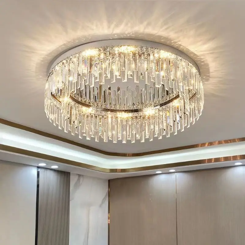 

Luxury Led crystal ceiling lights in living room Modern minimalist dining room bedroom lights