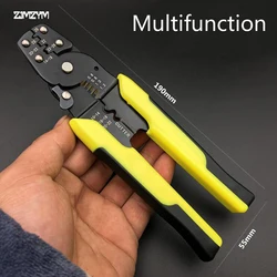 High quality Multi functional Cable Wire Stripper Automatic Crimping Tool Peeling Pliers Adjustable Cutter tool клещи переставны