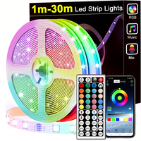 Led Lights for Room RGB Led Strip Lights with Remote and APP Control RGB Tape Flexible Ribbon for Home Bedroom Decoration Party