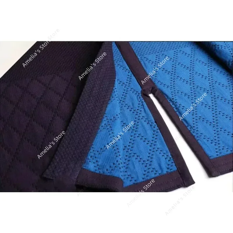 ملابس علوية عالية الجودة من Kendo 100% قطن طبيعي أزرق صبغ كيندو كيمونو ياباني على الطراز Aikido Iaido Gi أزياء فنون الدفاع عن النفس Kendogi #5