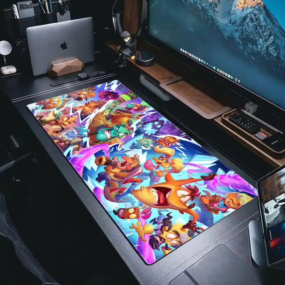 C-Crash B-Bandicoot Mouse Pad XXL Gaming Accessories Office Gamer Keyboard Desk Mat Non-Slip Laptop Large Rubber Anime Mousepad