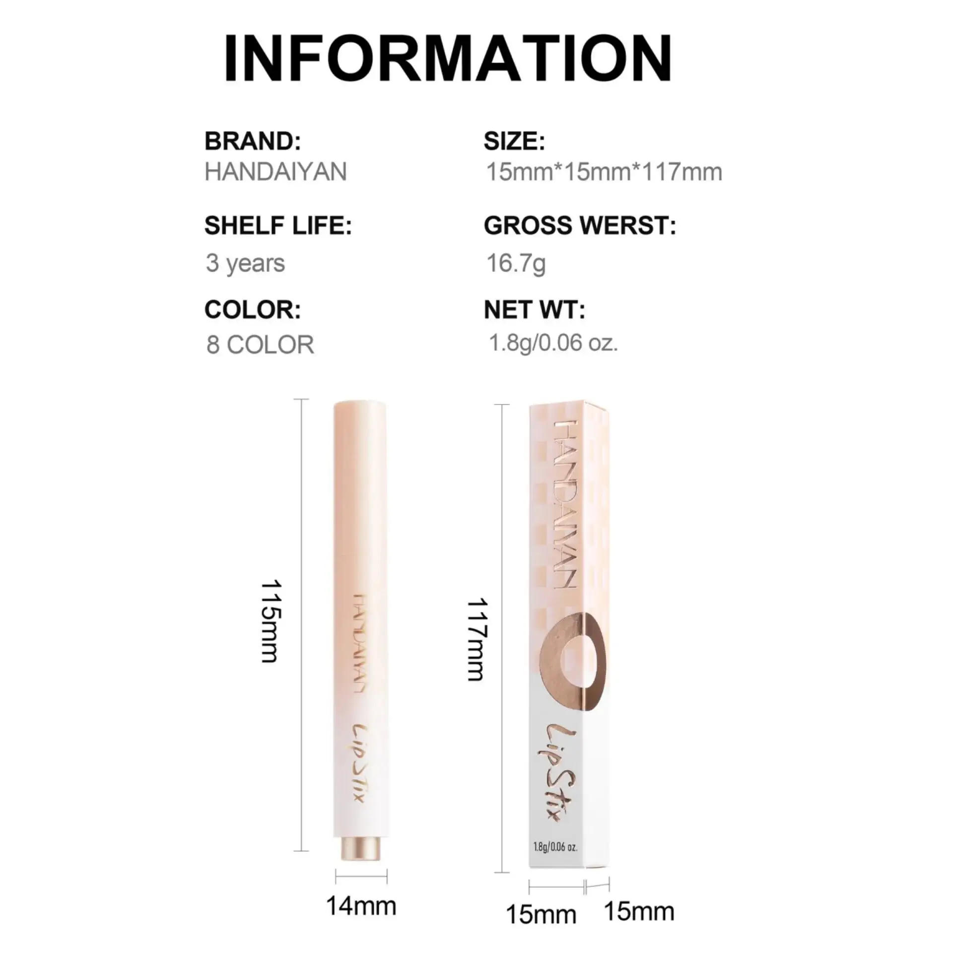 Long Lasting Press On Lipstick Jelly Mirror Tint Lip Gloss Smooth Honey Texture Moisturizing Lip Makeup Stix