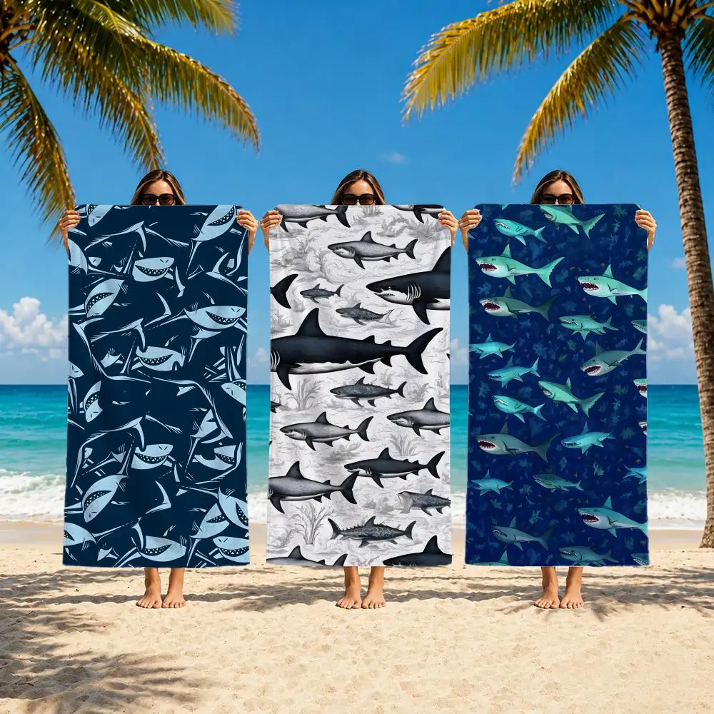 Animal Whale Shark Towel Towel beach towel, quick drying absorbent bath towel for Swim,Gym,Camping,Outdoor hot