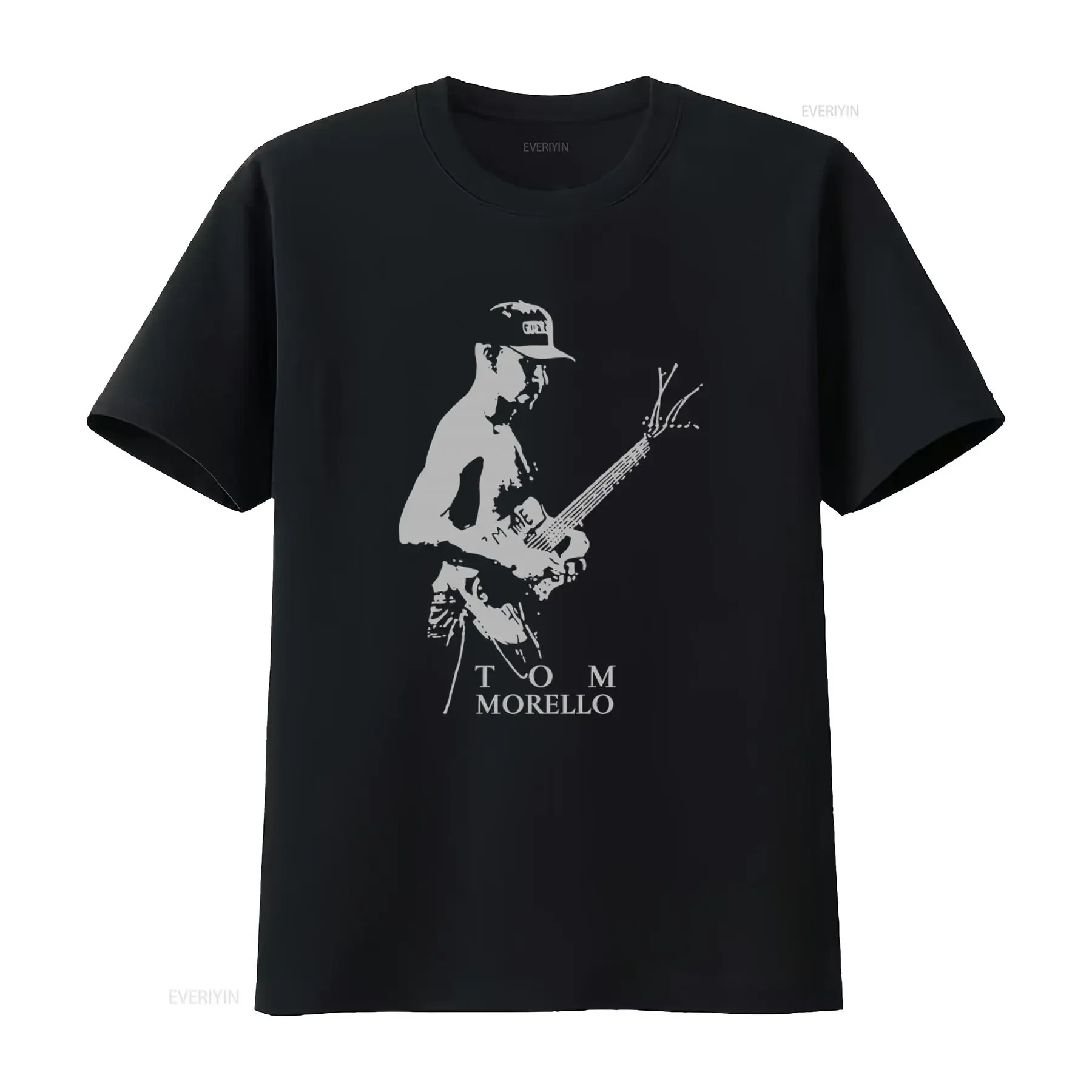 Tom Morello Legend Guitarist T shirt Rock Music Fan  vintage Washed graphic designer clothes streetwear Stretched Comfortable