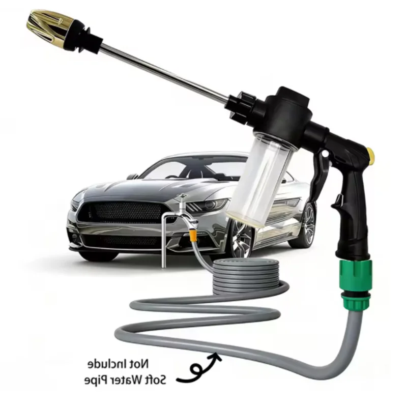 High Pressure Car Washing Water Gun With Soap Bottle Garden Irrigation Spray Water Gun For Car Cleaning