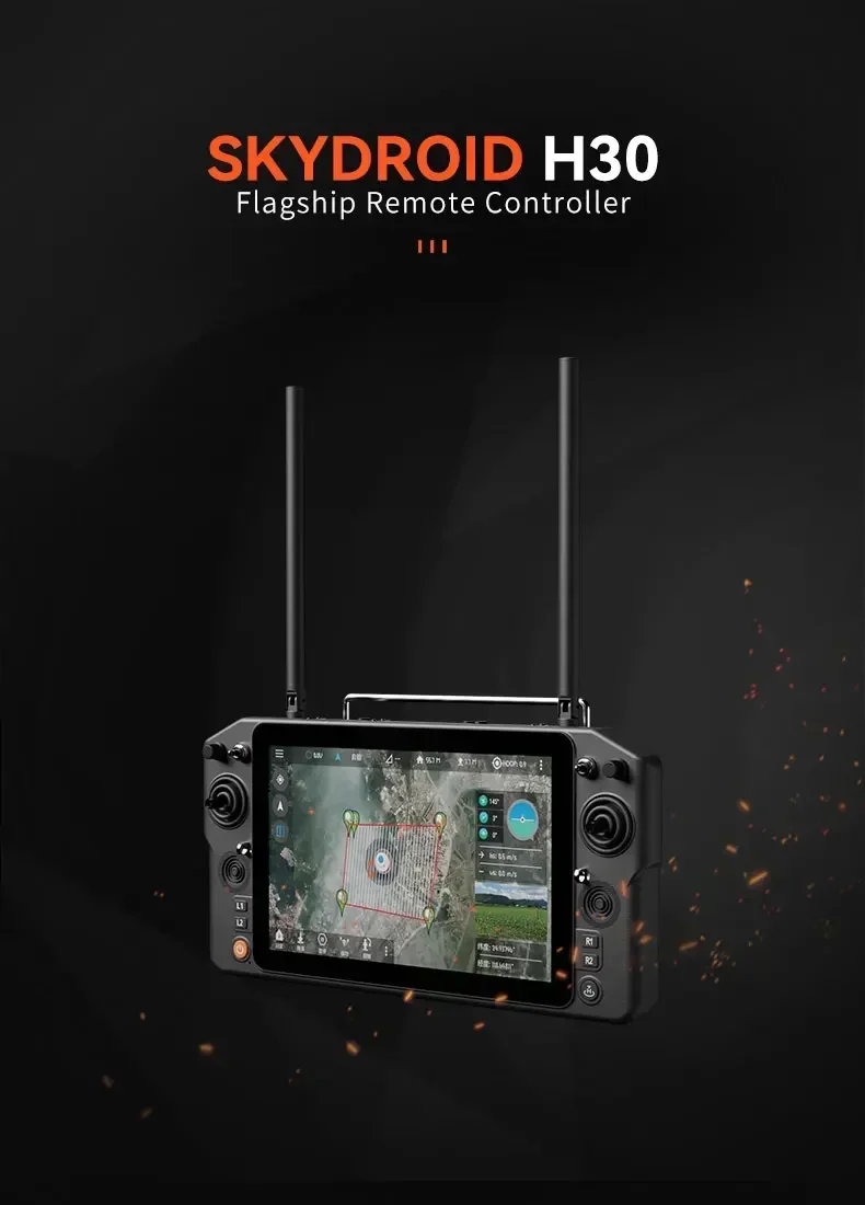 

H30 16-канальный флагманский пульт дистанционного управления с процессором Qualcomm 660, тремя частотами работы и дальностью передачи 50 км