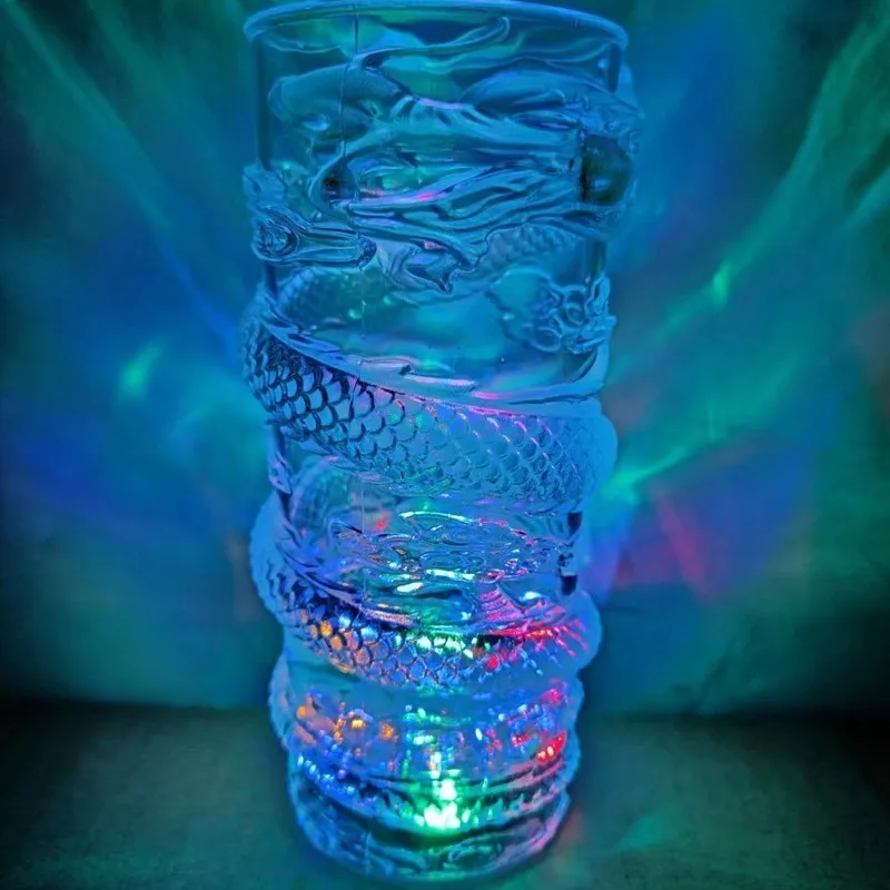 Induction Glowing LED Cup Colorful Flash Beer Mug Acrylic Creative Atmosphere Drinking Glass For Night Party KTV Bar