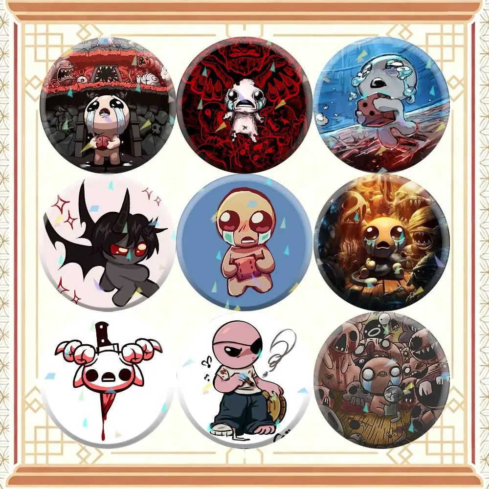 Game The Binding of Isaac  32/44/58mm Handmade Pins Round Brooch Badge Backpacks Clothes Jewelry Gifts