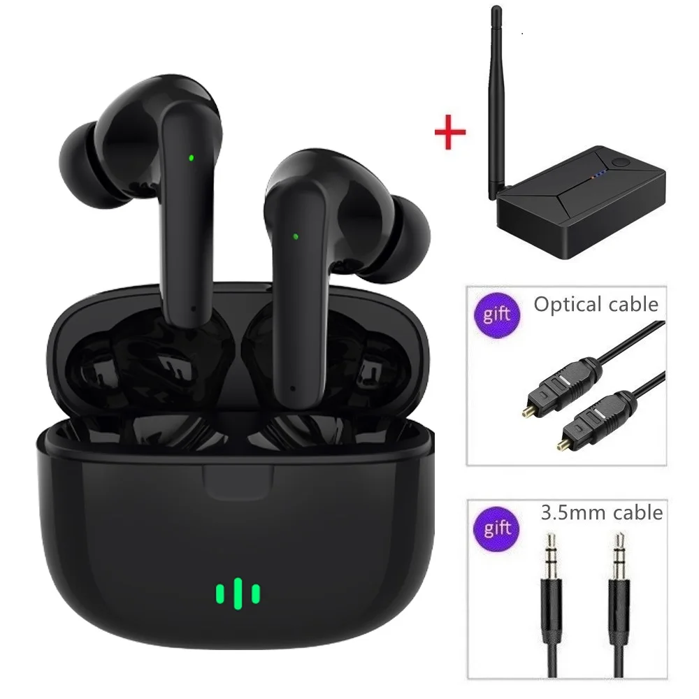 Shoumi سماعة رأس لاسلكية سماعات بلوتوث خوذة هوائي خارجي محول التلفزيون الصوت البصري 3.5 صوت تناظري محوري